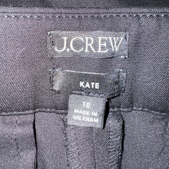 J Crew Kate Sz 10 Black Pants euc - Picture 3 of 5